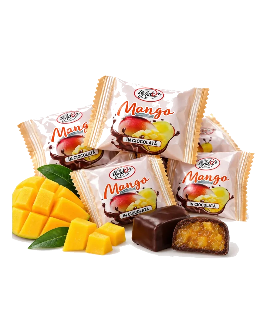 Mango învelit în ciocolată