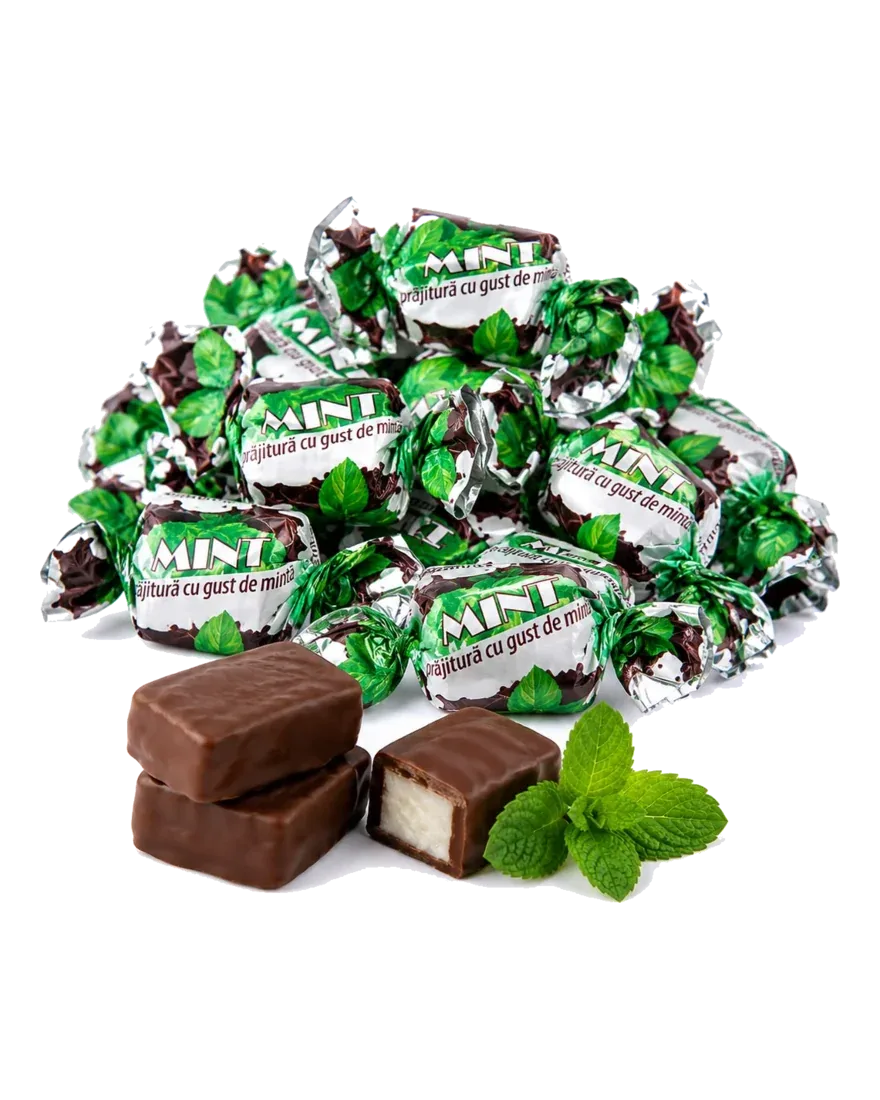 Mint, pralină cu aromă de mentă